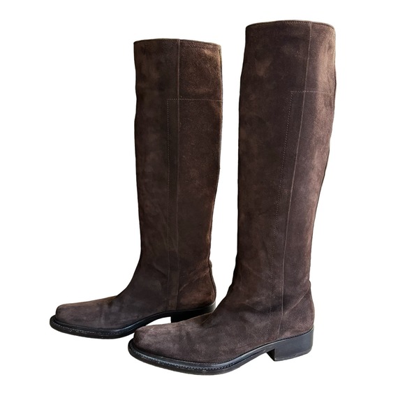 Prada Knee High Suede Boots Size 37 - Picture 1 of 10